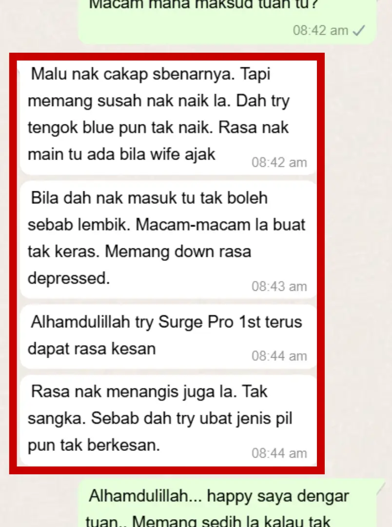 Hasil pengguna